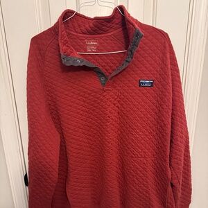 L.L. Bean Men's Quilted Sweatshirt, Mockneck XXL Tall